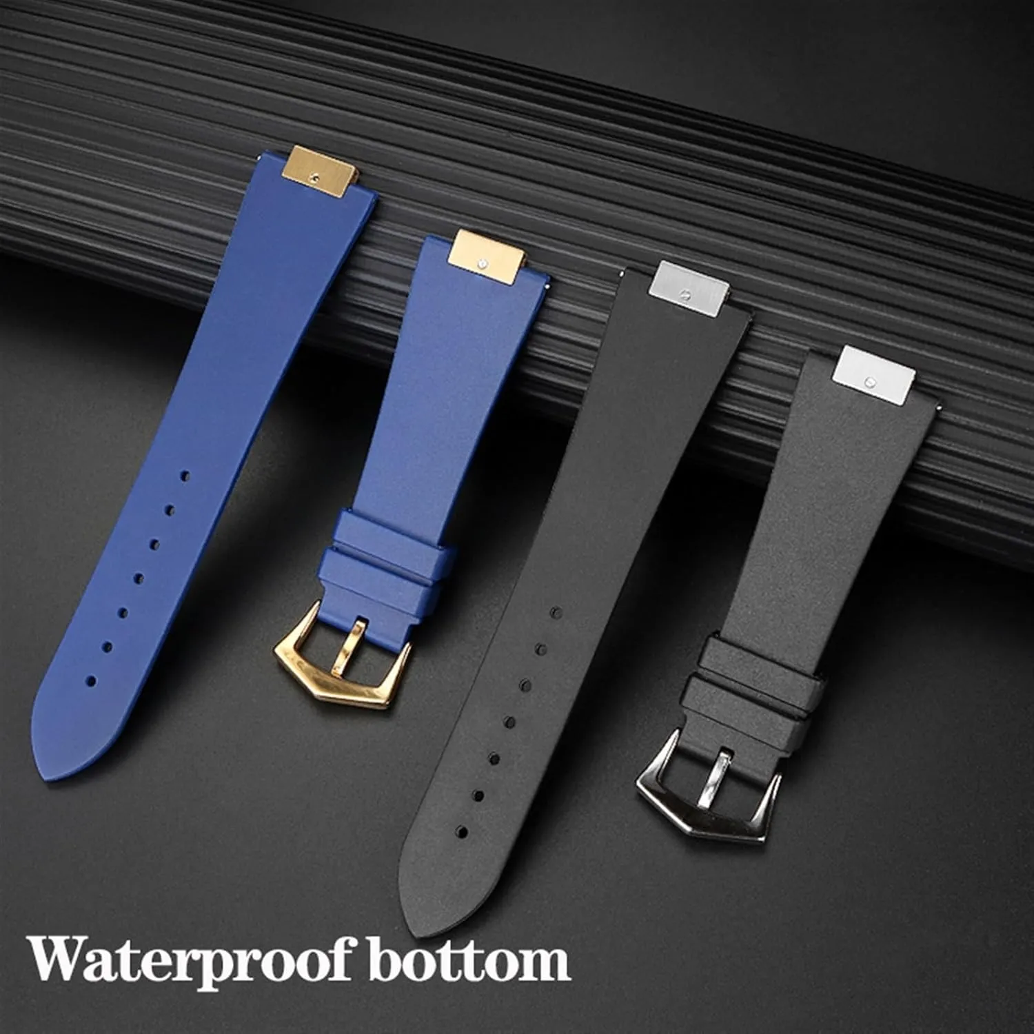 Quality FluoroSilicone Watchband For Patek Philippe Sport Elegant Nautilus Series 5711/5712/5980 Waterproof Watch Strap Bracelet Male