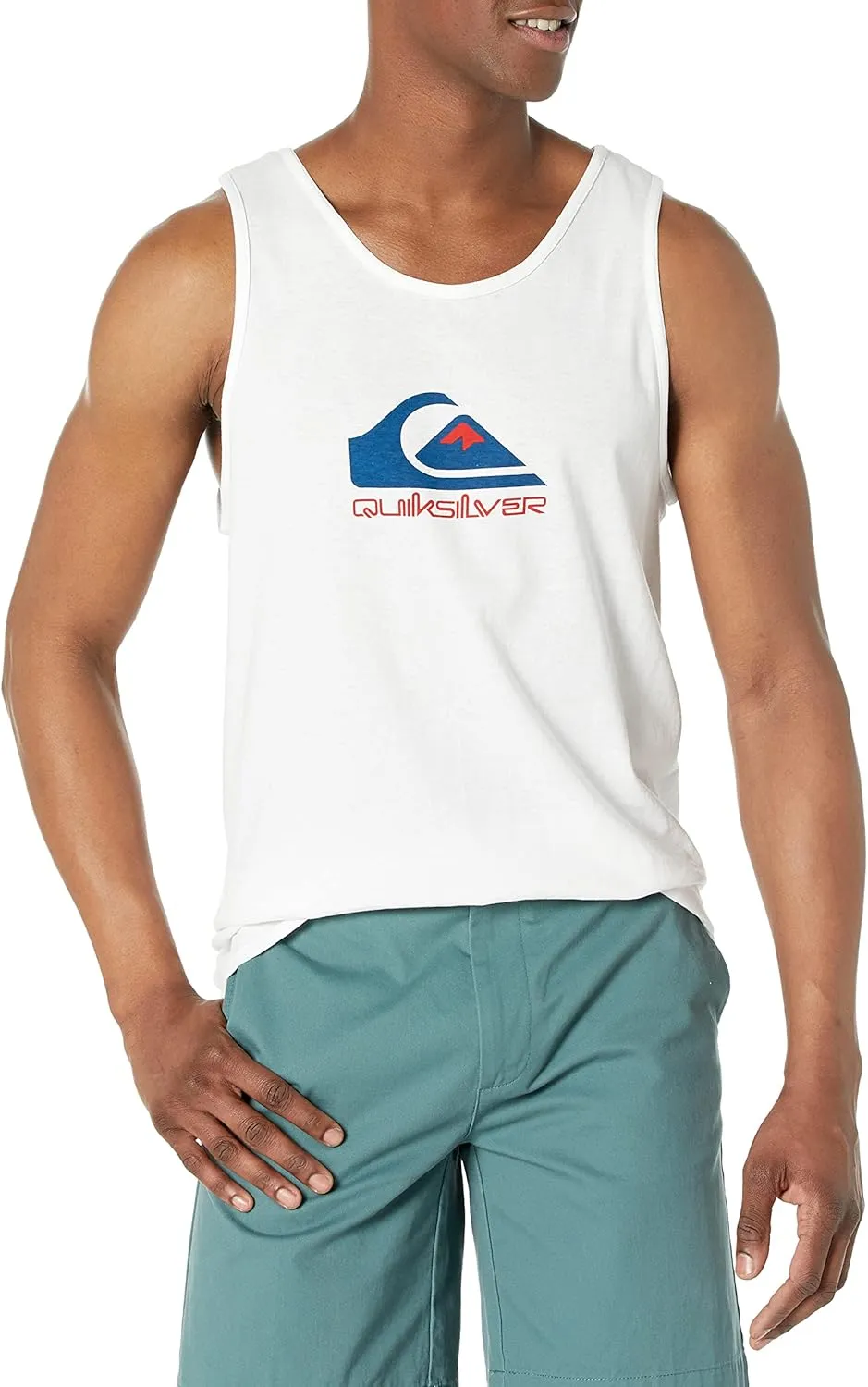 Quiksilver Men's Mw Logo Sleeveless Tank Top Tee Shirt