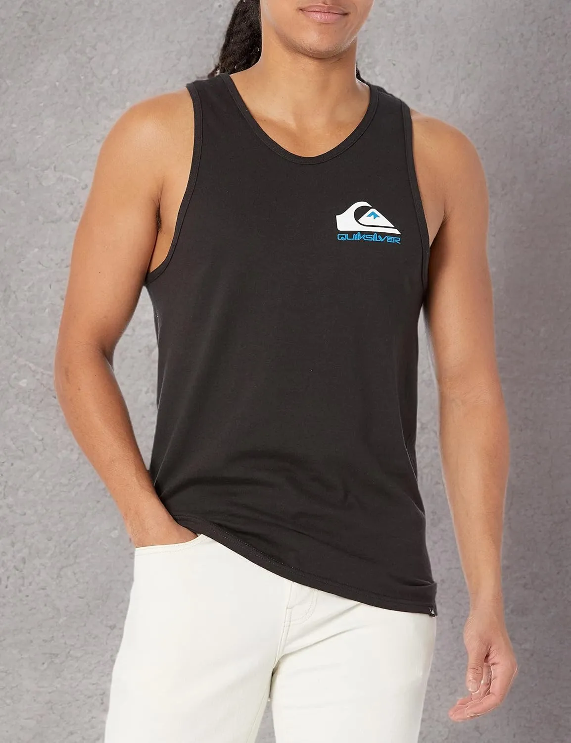 Quiksilver Men's Mw Logo Sleeveless Tank Top Tee Shirt