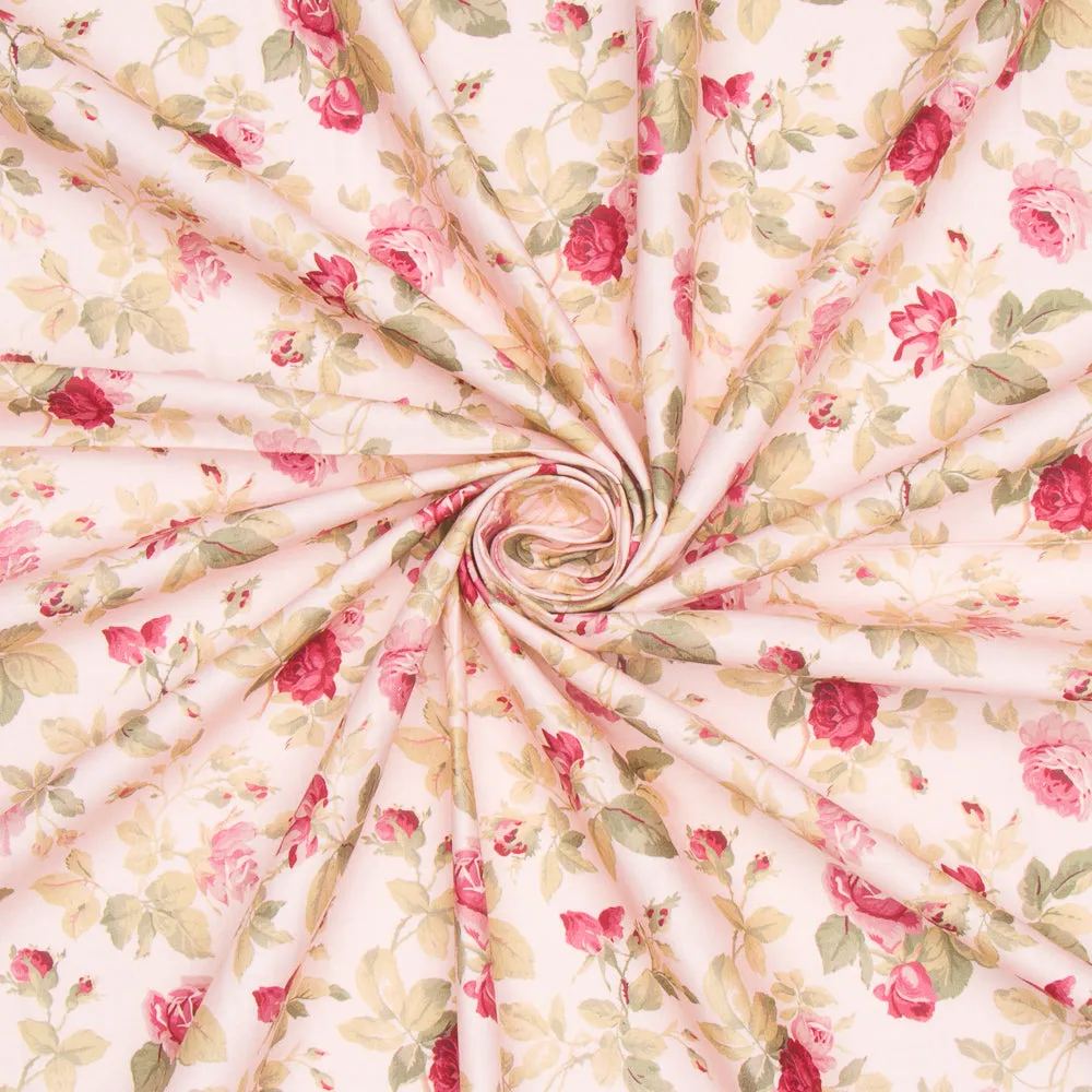Quilting Cotton 100% Des 2 (White) Small Roses