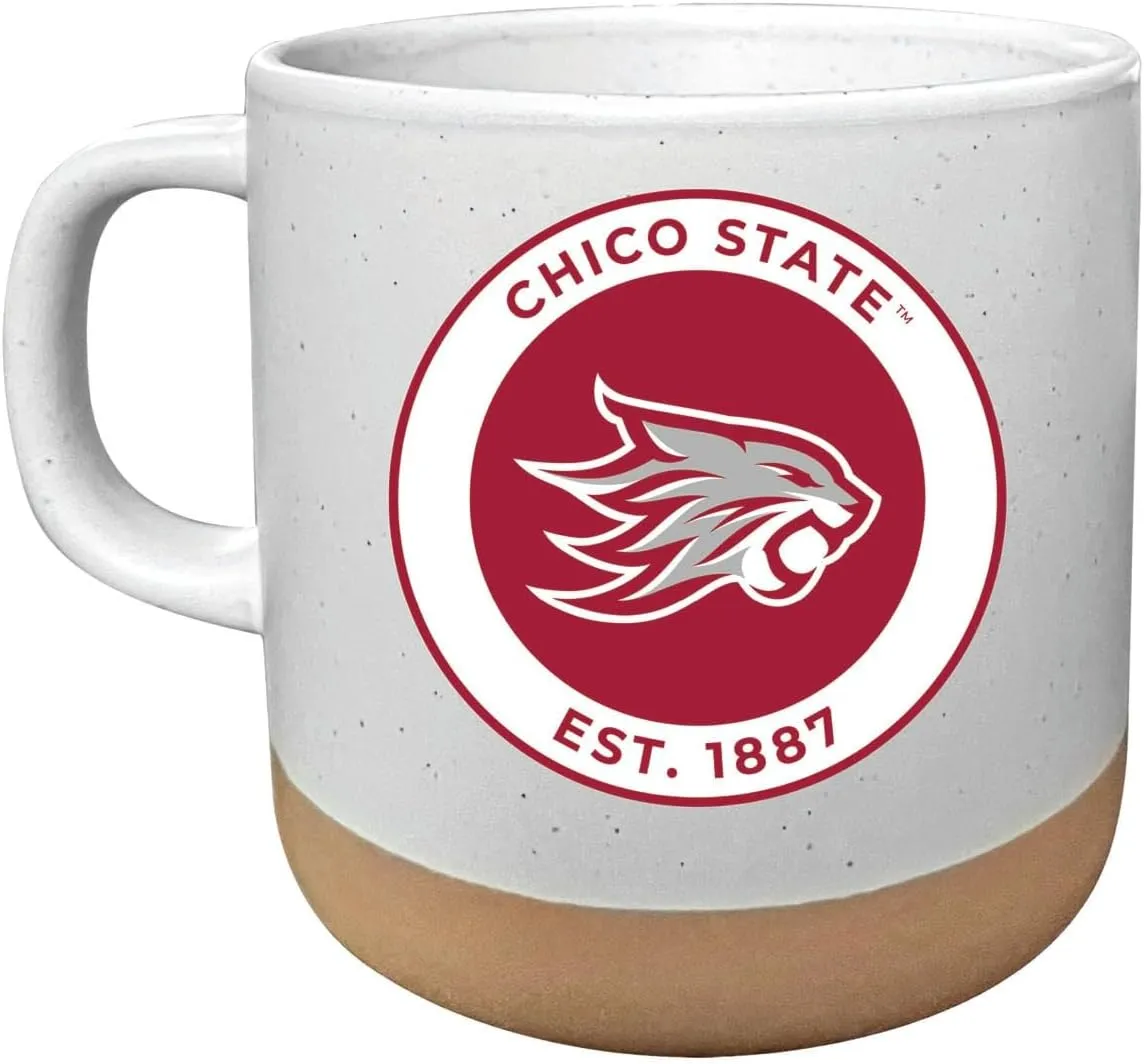 R and R Imports California State University, Chico 14 oz Mug with Clay Bottom Officially Licensed Collegiate Product Single