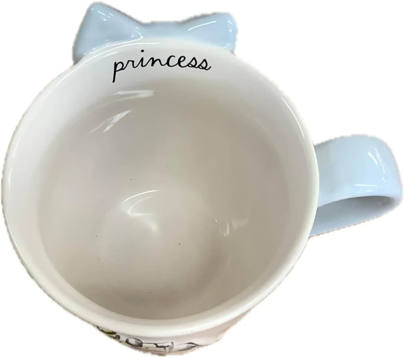 Rae Dunn Coffee Tea Ceramic Large Mug, Princess Cinderella with Bow