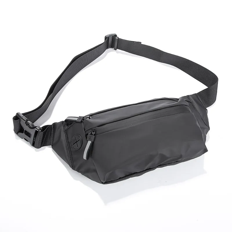 Realaiot Waterproof Man Waist Bag Fanny Pack Fashion Chest Pack Outdoor Sports Crossbody Bag Casual Travel Male Belt Bag Hip Waist Packs