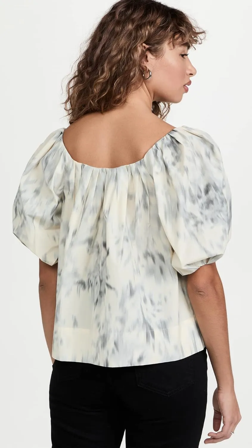 Rebecca Taylor Women's Whisper Rose Tulip Sleeve Top