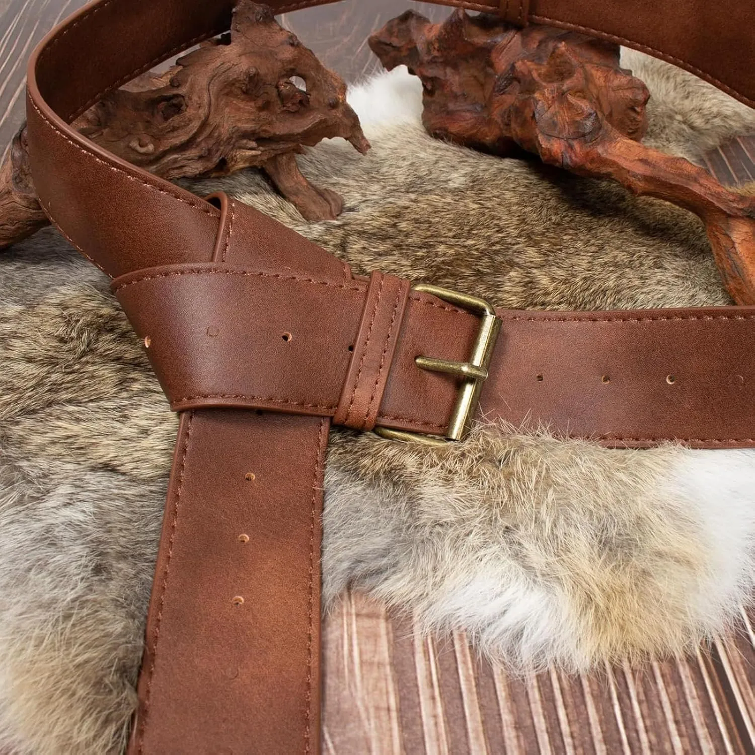 Renaissance Belt Pouch Purse Viking Bracer Hook Halloween Set Medieval Festival Costume Accessory Casual Fanny Pack Waist Bag