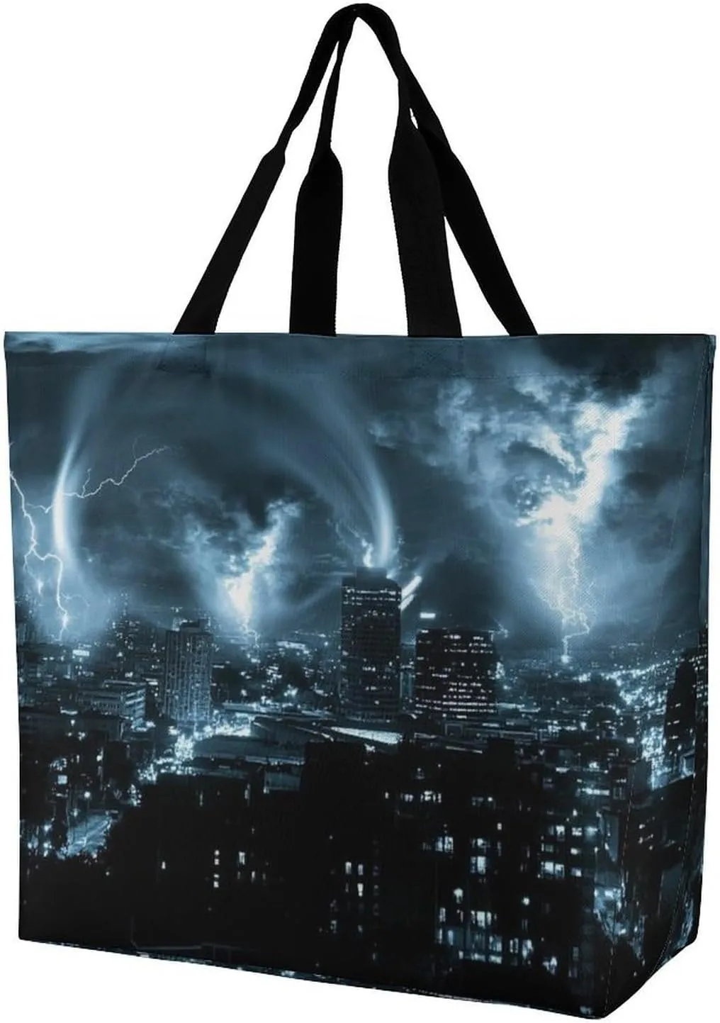 Reusable Grocery Bag for Women, Portable Large Shopping Storage Bag Casual Shoulder Handbags