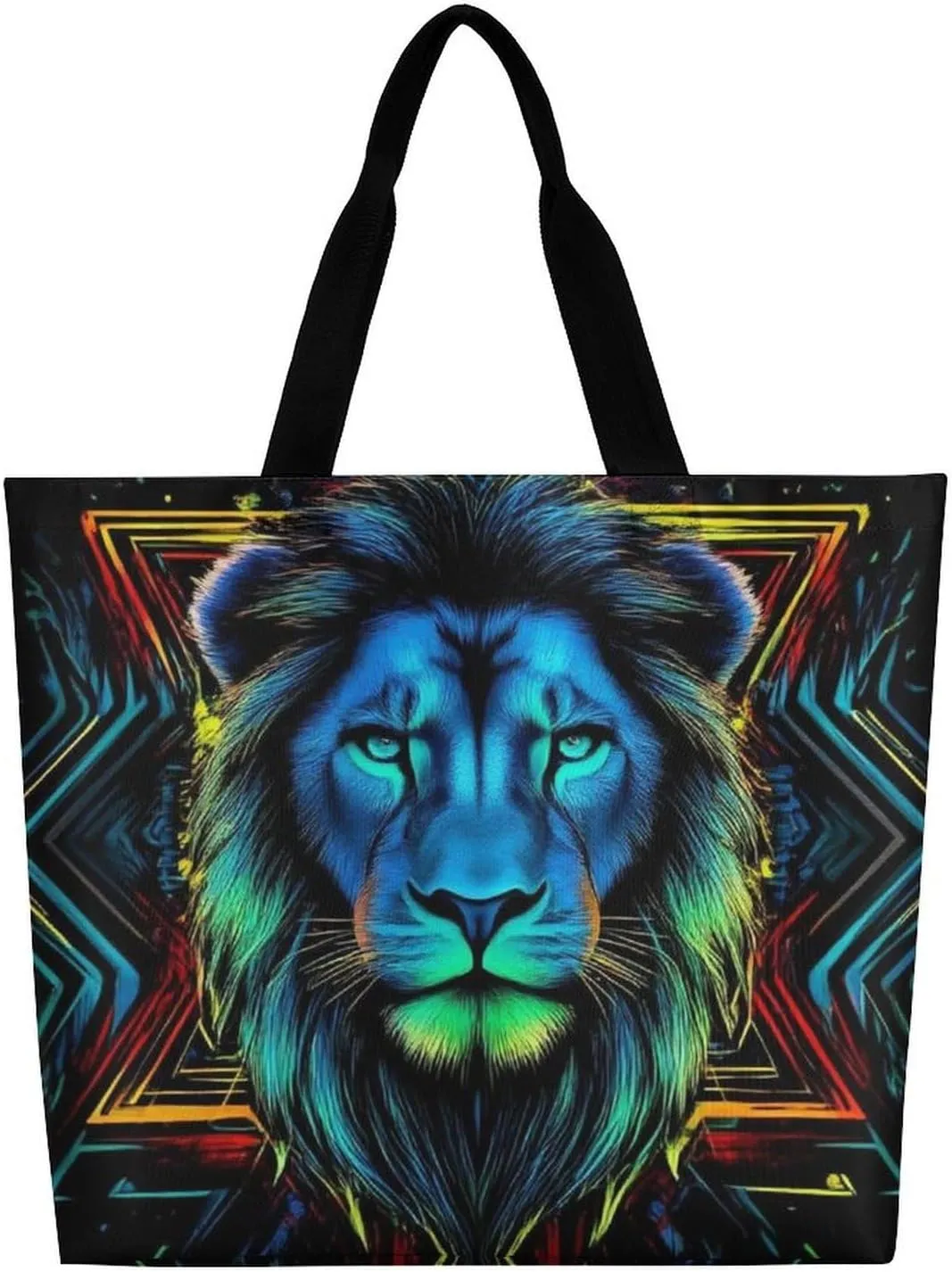 Reusable Grocery Bag for Women, Portable Large Shopping Storage Bag Casual Shoulder Handbags