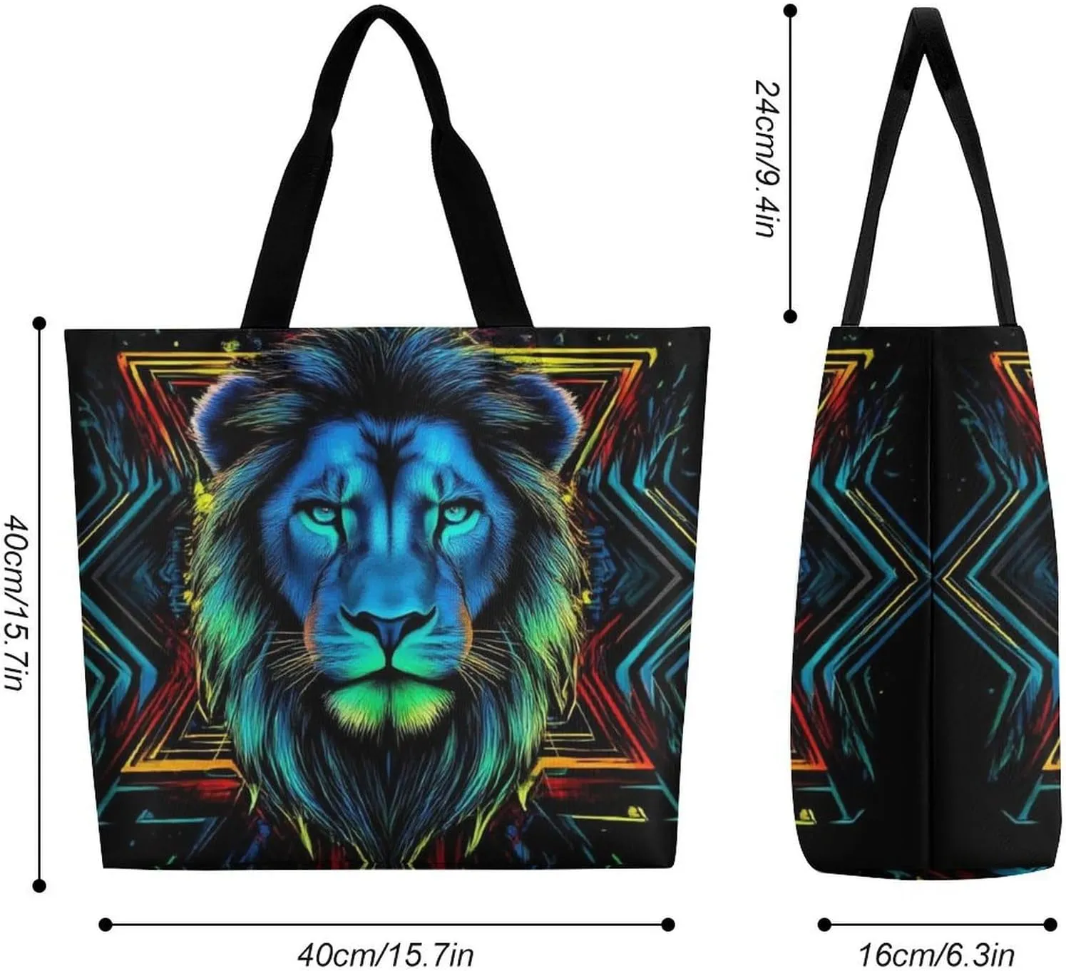 Reusable Grocery Bag for Women, Portable Large Shopping Storage Bag Casual Shoulder Handbags