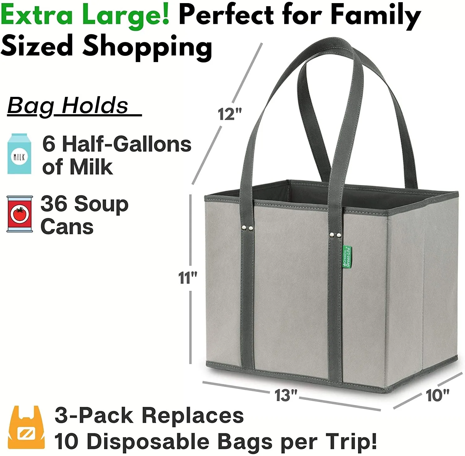 Reusable Grocery Shopping Box Bags