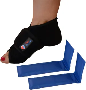 Reusable Hot Foot & Cold Ice Pack Wrap for Plantar Fasciitis, Heel Spurs, Arch Pain, Sore Feet, Swelling - Extra Gel Pack Included FSA or HSA Eligible