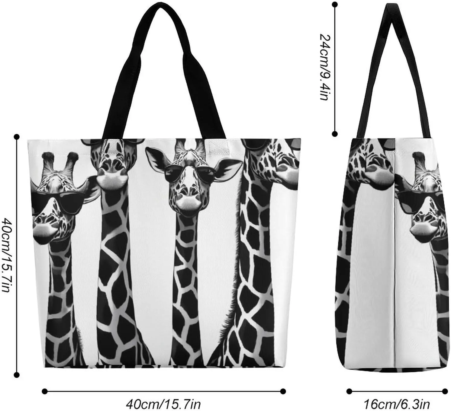 Reusable Shoulder Bag for Women, Portable Large Grocery Shopping Bags Casual Tote Bag