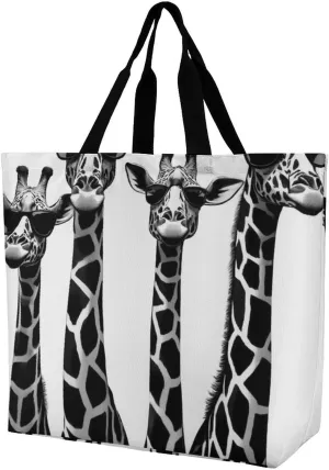 Reusable Shoulder Bag for Women, Portable Large Grocery Shopping Bags Casual Tote Bag