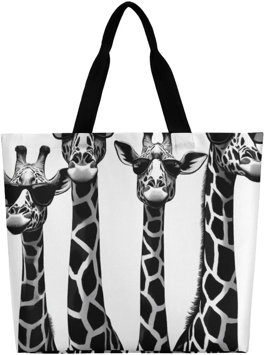 Reusable Shoulder Bag for Women, Portable Large Grocery Shopping Bags Casual Tote Bag