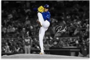 Roki Sasaki Baseball Poster Room Aesthetic Print Art Wall Painting Canvas Gifts Modern Bedroom Decor 12x18inch(30x45cm)