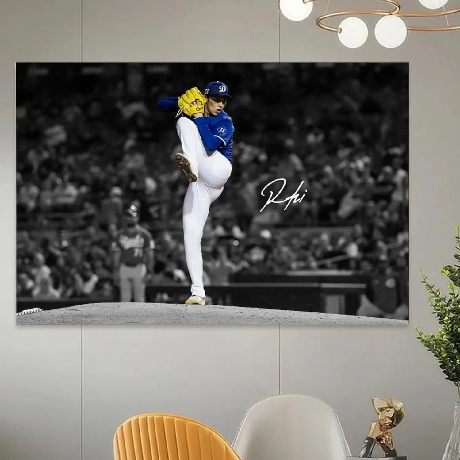 Roki Sasaki Baseball Poster Room Aesthetic Print Art Wall Painting Canvas Gifts Modern Bedroom Decor 12x18inch(30x45cm)