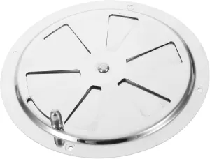 Round Louver Vent Cover Polished Stainless Steel Ventilation Plate with Side Knob for Yacht Aesthetics and Functionality