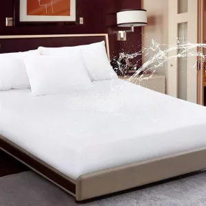 Sacred Thread Waterproof Mattress Protector - Fitted Elastic with Deep Pockets for Any Size Mattress, Smooth Top Cotton Finish, Soft, Breathable, and Noiseless