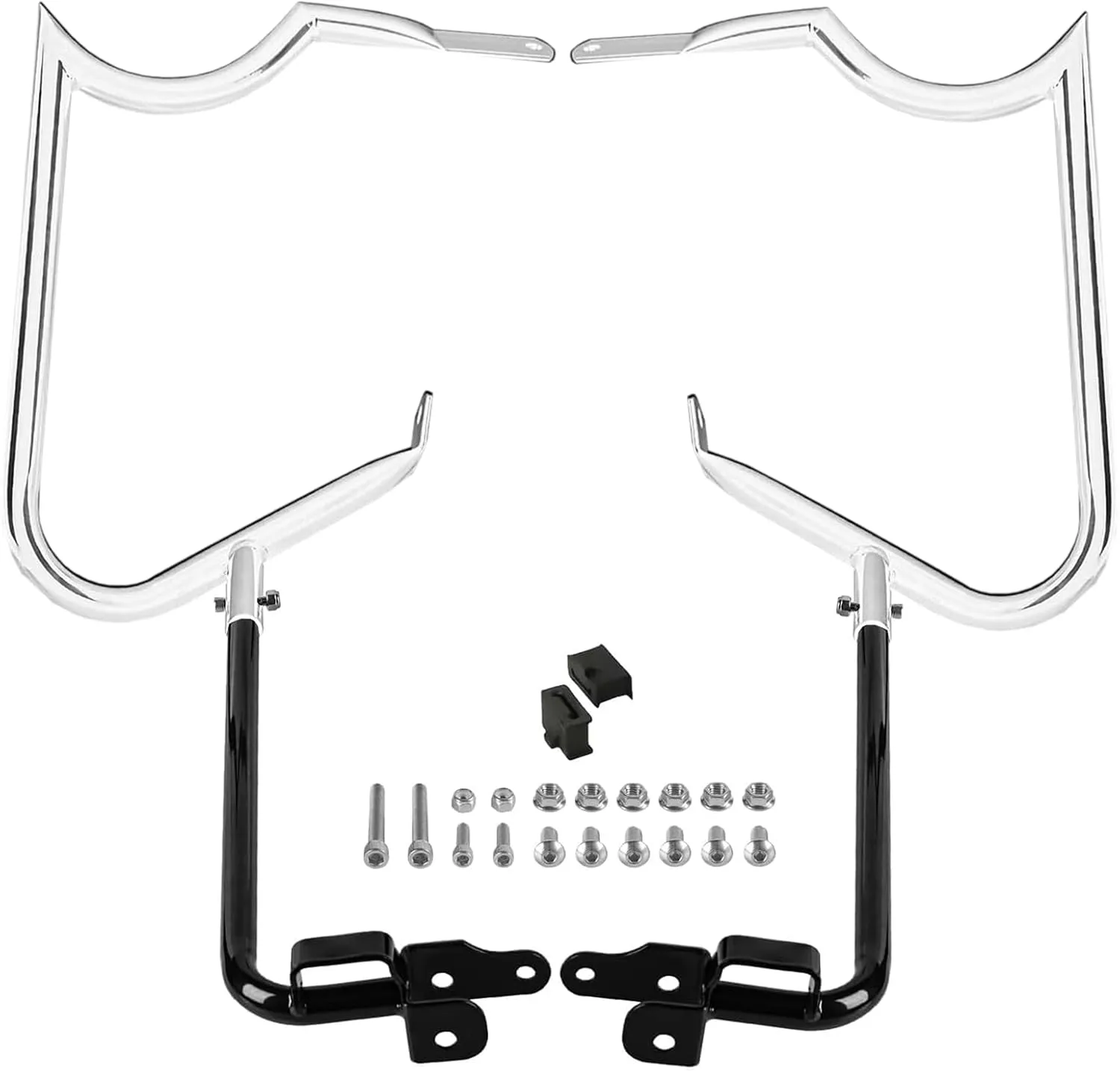 Saddle Bag Bracket Fits for 2014-2023 Harley Touring/Street Glide/Road Glide/Electra Glide/Road King/Ultra Limited Guard Bar (14-23)