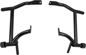 Saddle Bag Guards Crash Bars Fit for Harley Touring Electra Glide FLHT Street Glide FLHX Road Glide FLTRX Road King FLHR 2009-2025 (Decorative Wheel Black)
