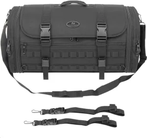 Saddlemen TR3300DE Tactical Deluxe Rack Street Motorcycle Tail Bags - Black/One Size