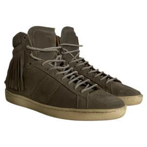 SAINT LAURENT/Hi-Sneakers/EU 40/Suede/GRY/FRINGE