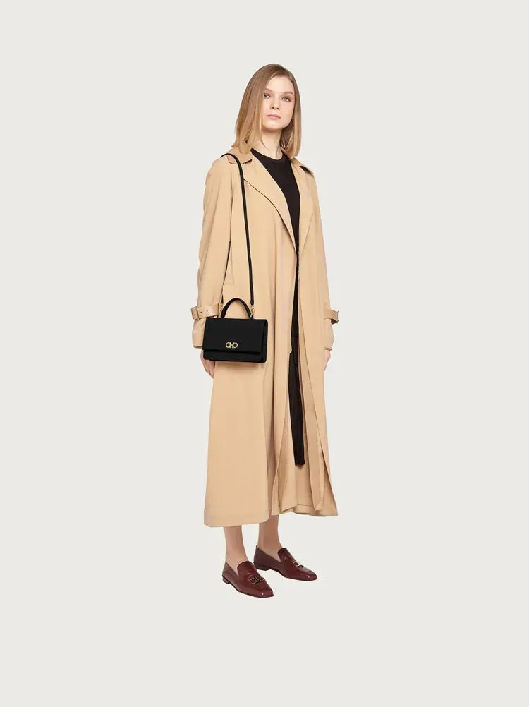 SALVATORE FERRAGAMO GANCINI FLAP SHOULDER BAG