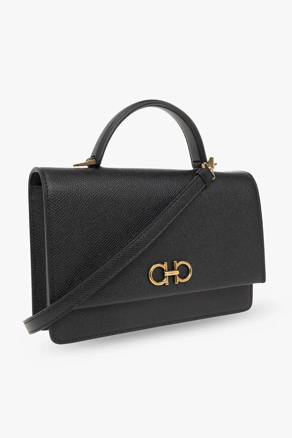SALVATORE FERRAGAMO GANCINI FLAP SHOULDER BAG