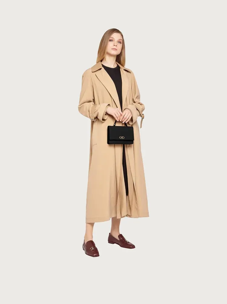 SALVATORE FERRAGAMO GANCINI FLAP SHOULDER BAG