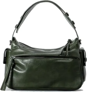 Satchel Handbag, Crossbody Shoulder Top Handle bags for Women, Zipper Closure, 2 Adjustable Straps, 4 Colors