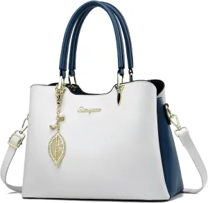 Satchel Purses and Handbags for Women PU Leather Tote Top Handle Shoulder Bags Ladies Crossbody Bags