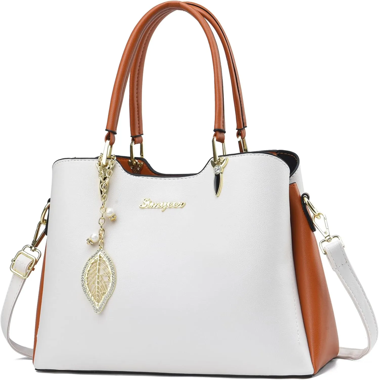 Satchel Purses and Handbags for Women PU Leather Tote Top Handle Shoulder Bags Ladies Crossbody Bags