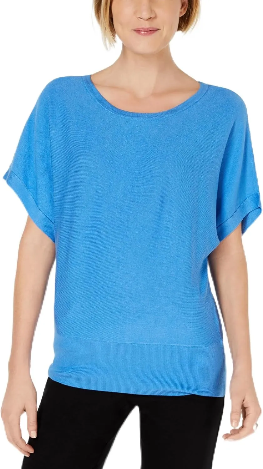 Scoop Neck Dropped Sleeve Top Marina M