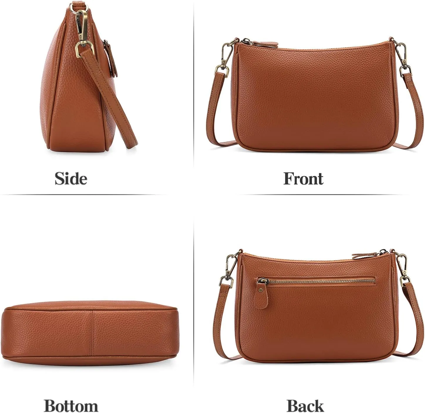 SENDEFN Sling Bag Crossbody Bags for Women Cross Body Purse Leather Fanny Pack Chest Bag for Travel
