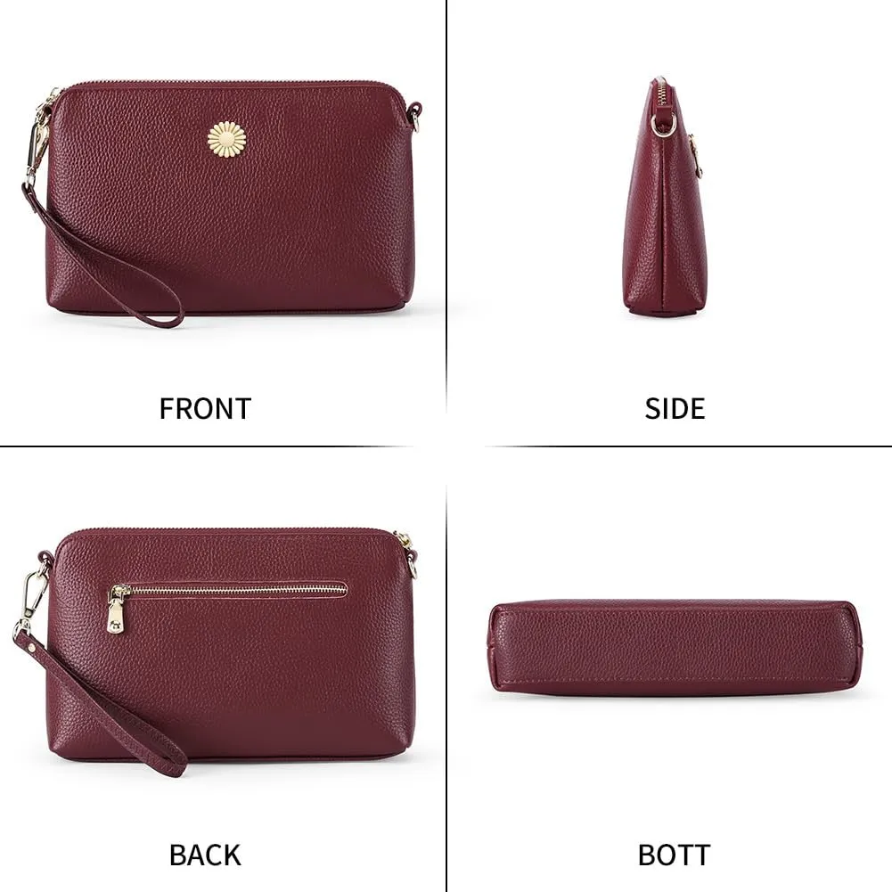 SENDEFN Sling Bag Crossbody Bags for Women Cross Body Purse Leather Fanny Pack Chest Bag for Travel