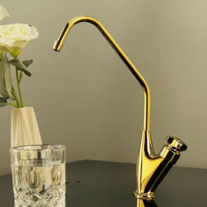 Shiny Polished Golden Kitchen Purifier Faucet Gold Filter Water Drinking Tap, Shiny Golden 2,Include:1*Faucet