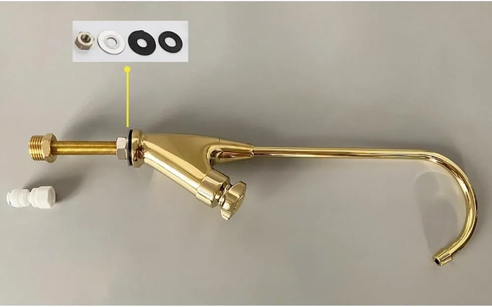 Shiny Polished Golden Kitchen Purifier Faucet Gold Filter Water Drinking Tap, Shiny Golden 2,Include:1*Faucet