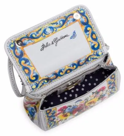 Sicily Printed Leather Top Handle Satchel