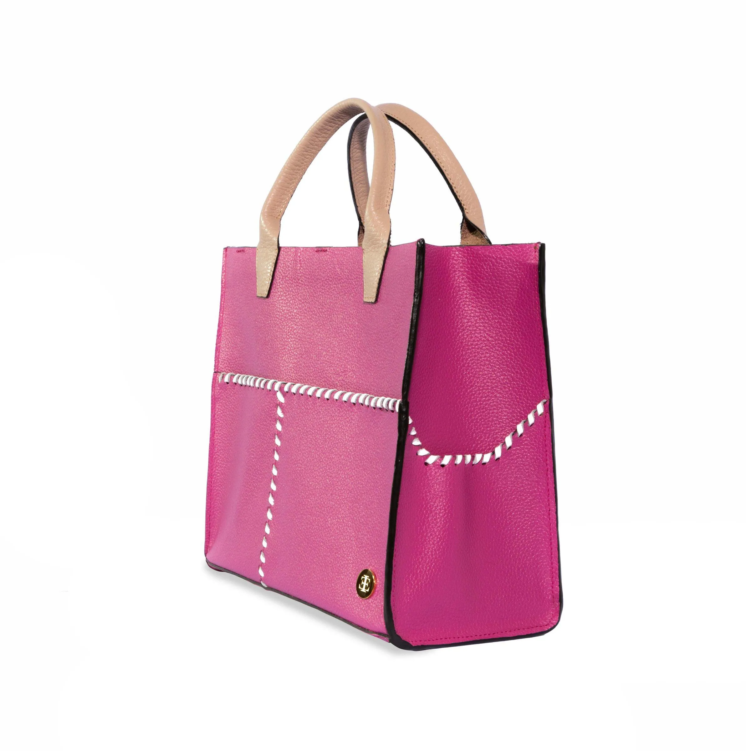 Sienna Mini –  Hot Pink Handle Tote