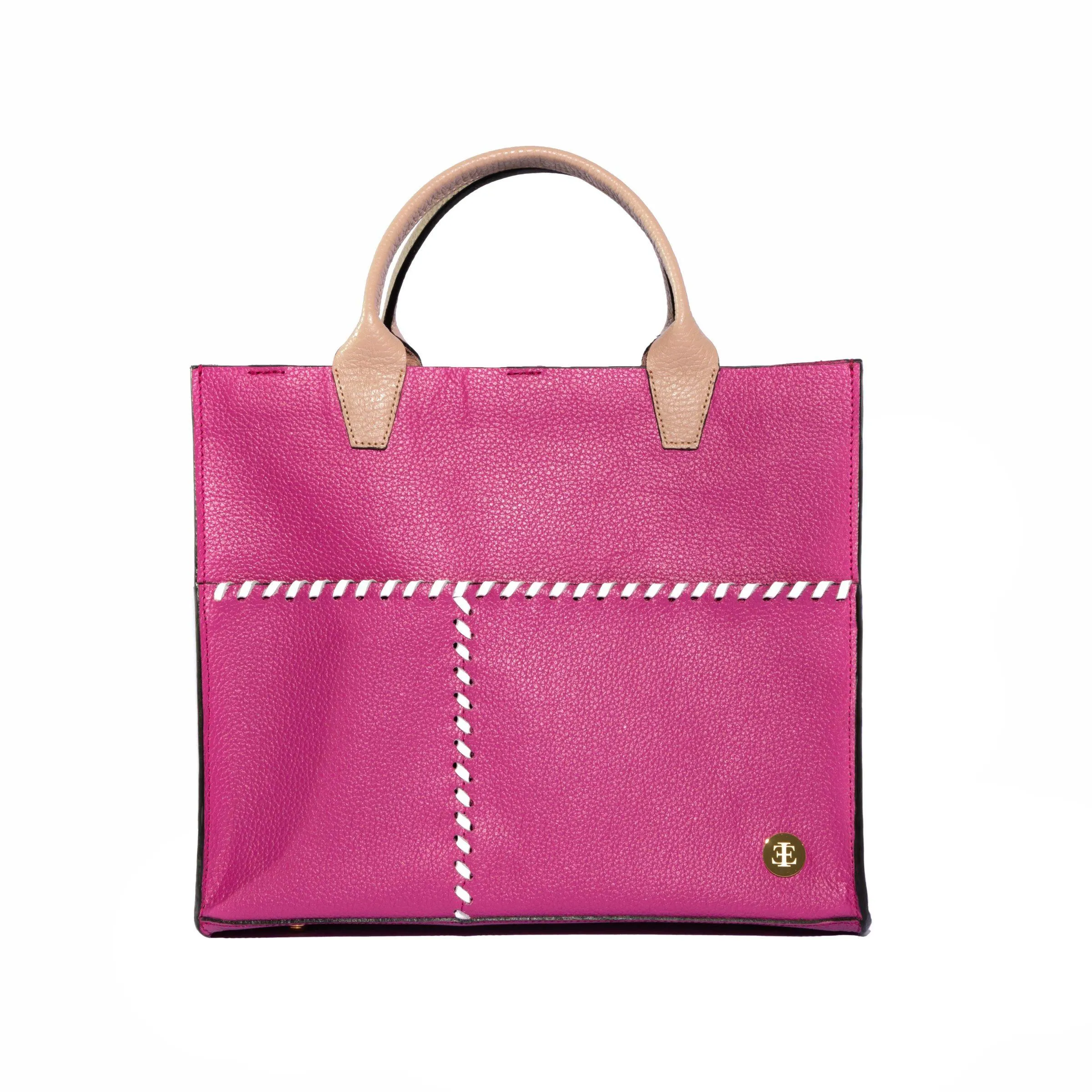 Sienna Mini –  Hot Pink Handle Tote
