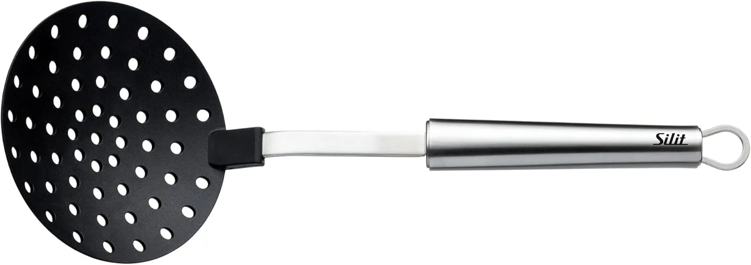 Silit Classic Line Skimmer 33 cm Polished Stainless Steel Plastic Ideal for Coated Pots Dishwasher Safe
