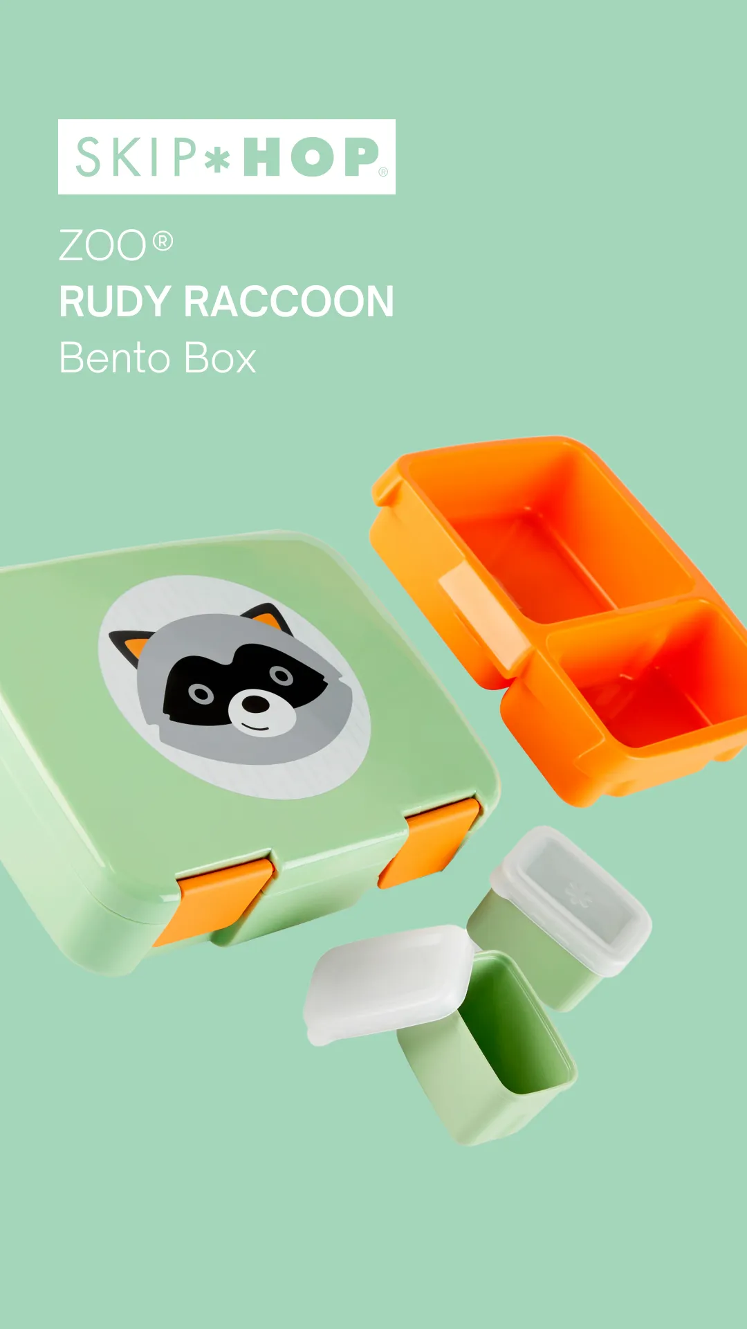 Skip Hop Zoo Bento Lunch Box - Rudy Raccoon