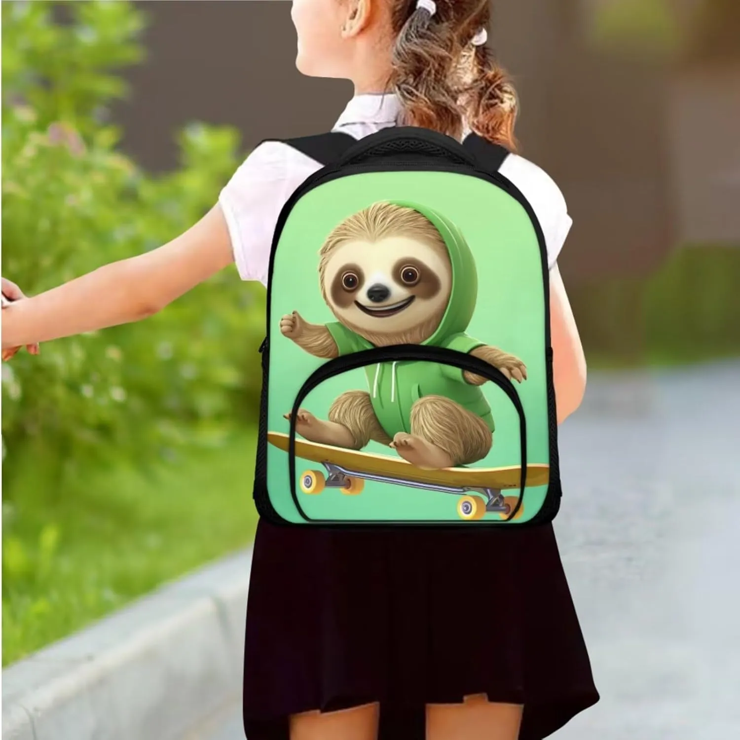 Sloth Kids Backpack Set School Bookbag with Lunch Box & Pencil Bag Teens School Bags Bookbag with Lunch Bag Pencil Case for Kindergarten Primary School