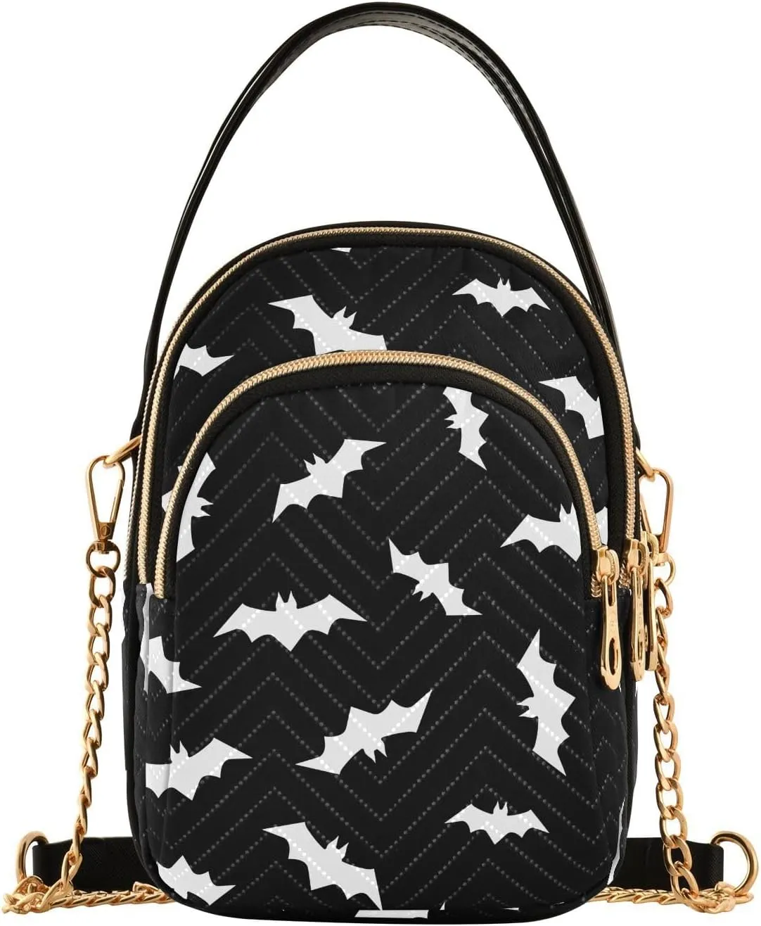Small Cross body Bags for Women Quilted Crossbody Cell Phone Shoulder Purse Handbags Wallet Detachable Chain Bag