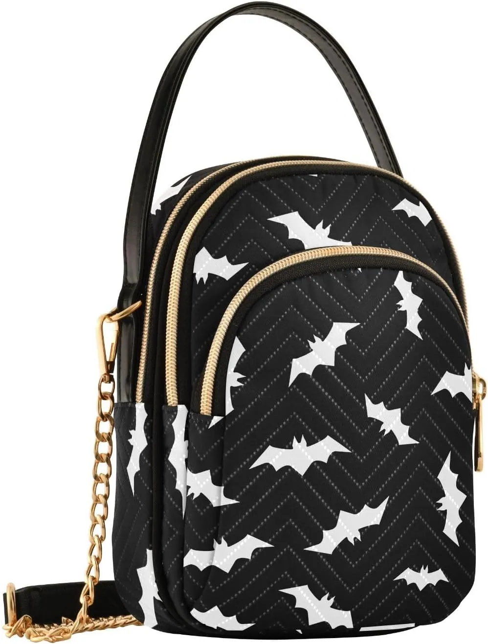 Small Cross body Bags for Women Quilted Crossbody Cell Phone Shoulder Purse Handbags Wallet Detachable Chain Bag