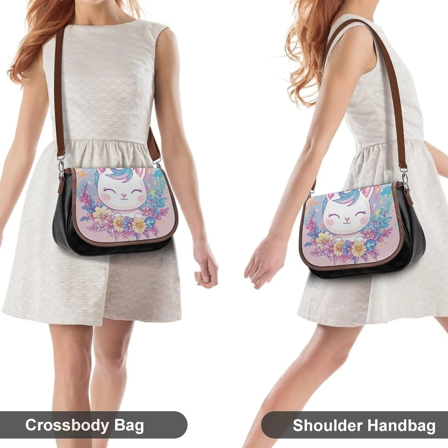 Small Crossbody Shoulder Purse for Women Men, Pu Leather Travel Purse Waterproof Cross Body Bags
