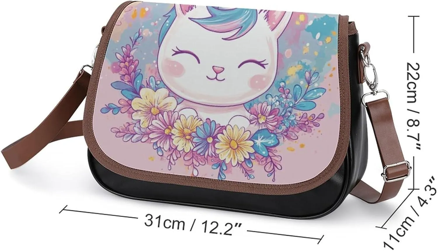 Small Crossbody Shoulder Purse for Women Men, Pu Leather Travel Purse Waterproof Cross Body Bags