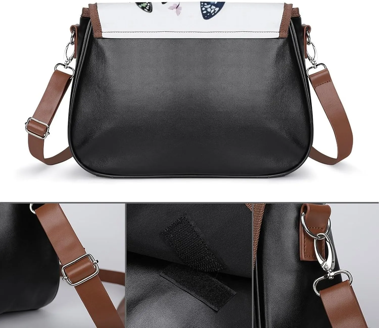Small Crossbody Shoulder Purse for Women Men, Pu Leather Travel Purse Waterproof Cross Body Bags