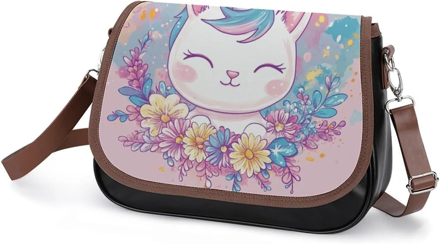 Small Crossbody Shoulder Purse for Women Men, Pu Leather Travel Purse Waterproof Cross Body Bags