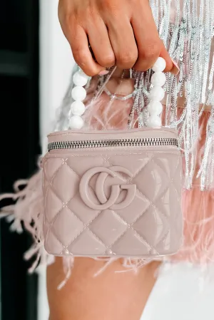 Small Favors Pearl Handled Bucket Bag (Nude)