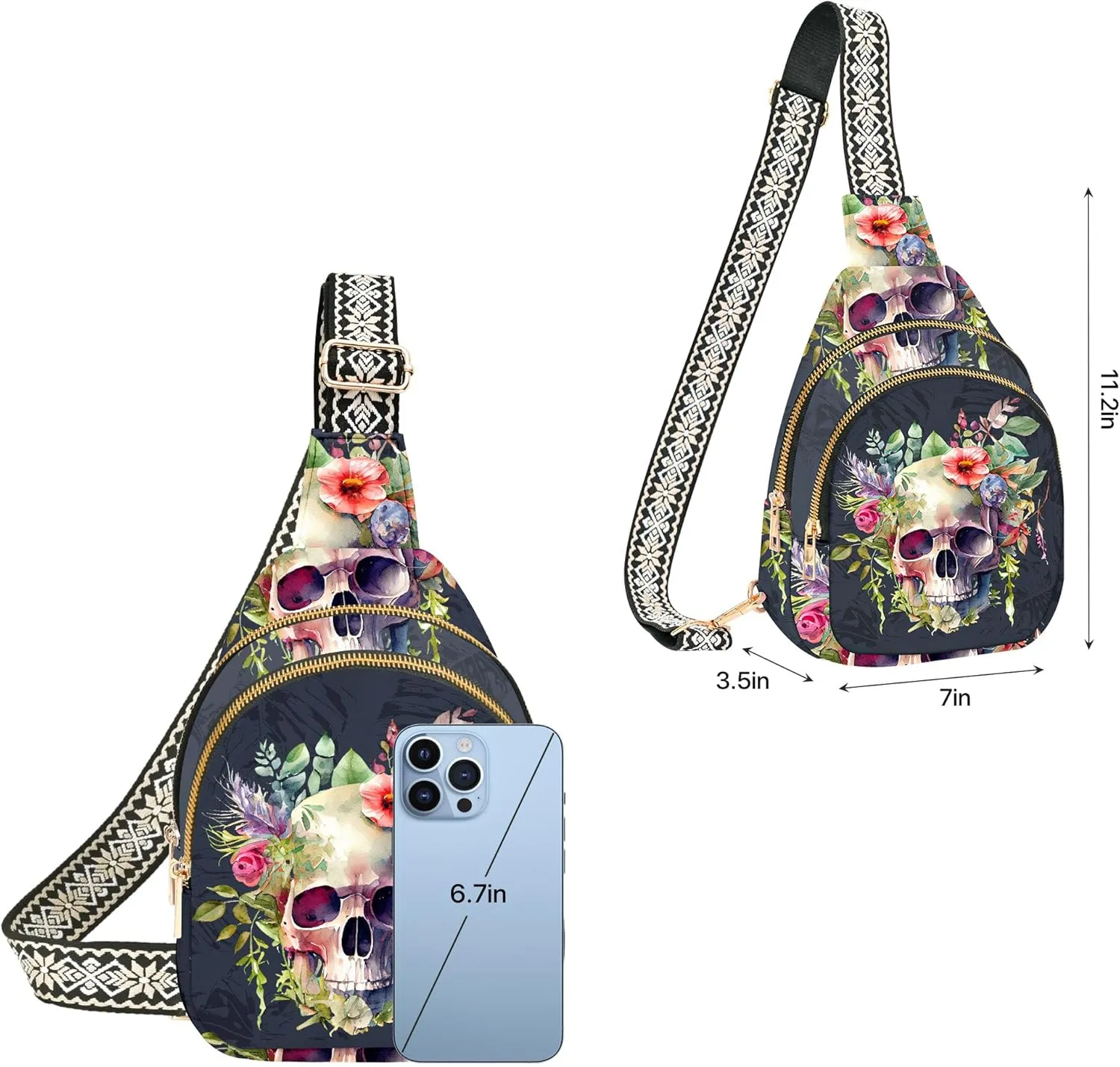 Small Sling Bag for Women Leather Crossbody Bags Sling Backpack for Outdoor Travel